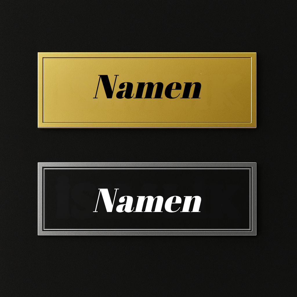 Personalisiertes Namensschild